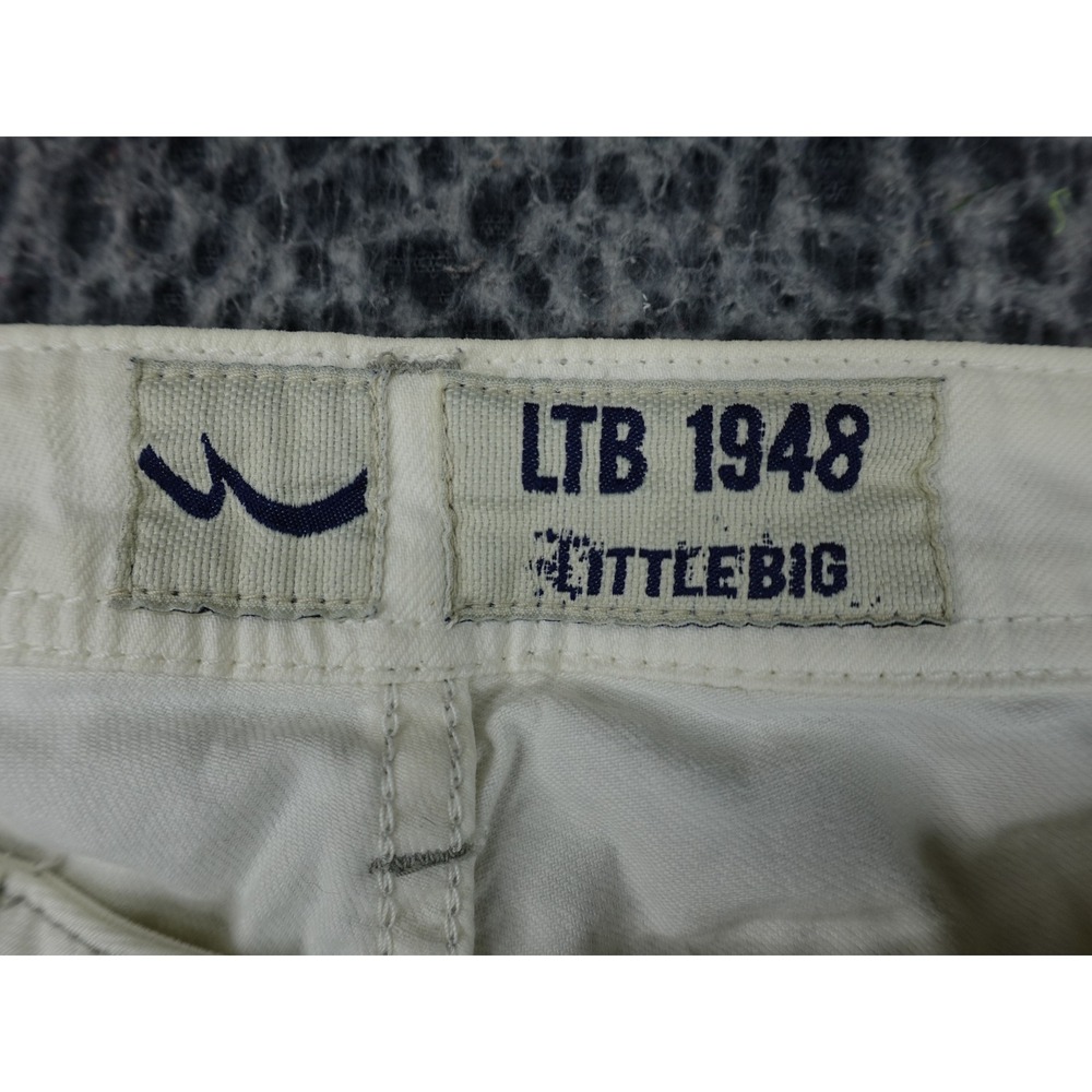 LTB 1948 Little Big Jeans Womens W28 L34 Off-White Straight Leg Stretch Denim - Picture 8 of 13